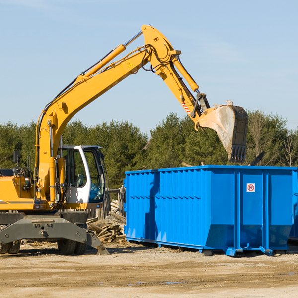 are there any restrictions on where a residential dumpster can be placed in Macksburg Iowa